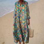 Robe d’Été Imprimée Flatteuse | Maya Deauville