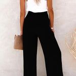 Riana™ | Pantalon taille haute coupe relax | Maya Deauville