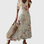 Amalia™ | Robe maxi d’été bohème vintage | Maya Deauville