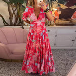 Floriana | Robe Florale Vibrante | Maya Deauville