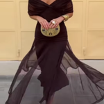 Louise™ | Robe Maxi de Fête Élégante à Col V | Maya Deauville