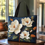 Sac cabas matelassé artisanal – magnolia délicat