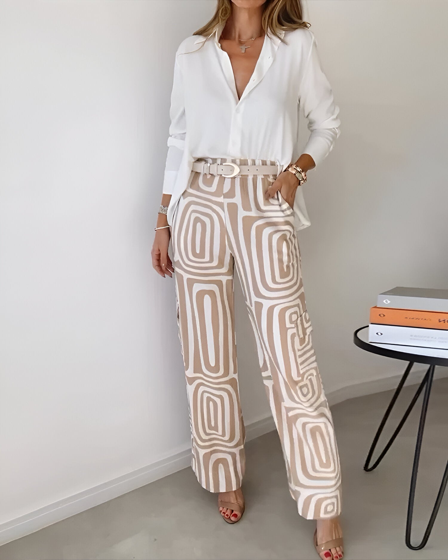 Isaline™ | Ensemble deux pièces élégant avec blouse offerte | Maya Deauville