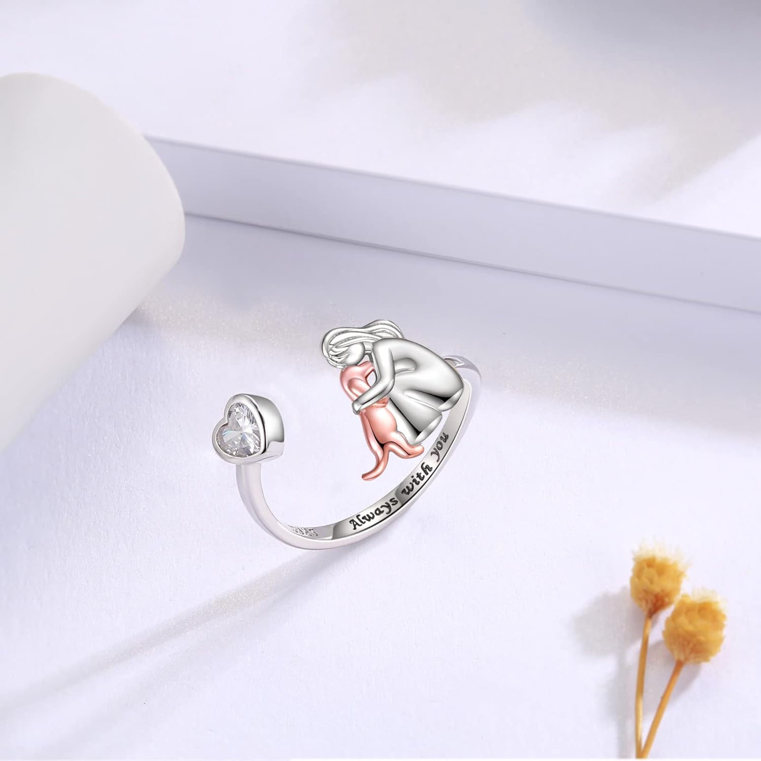 Anne™ – bague motif animaux (Rose) | Maya Deauville