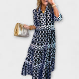 JULIANA | Robe midi avec motif chaîne | Maya Deauville