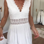 Circe | Robe Camisole en Dentelle à Col V | Maya Deauville