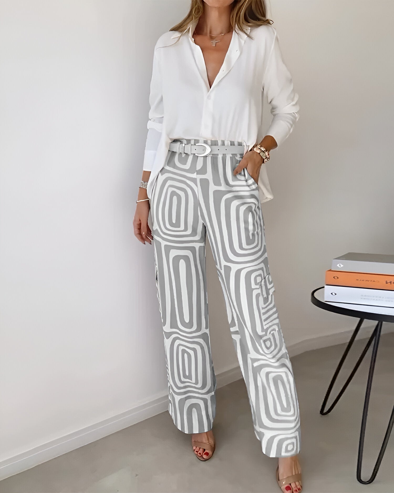 Isaline™ | Ensemble deux pièces élégant avec blouse offerte | Maya Deauville