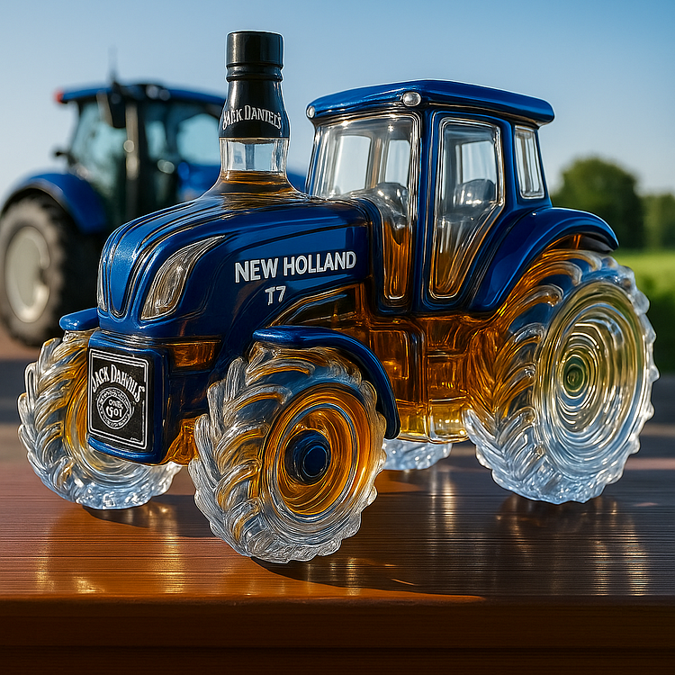 Carafe à whisky – Édition Tracteur bleu | Maya Deauville
