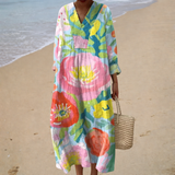 Robe d’Été Imprimée Flatteuse | Maya Deauville