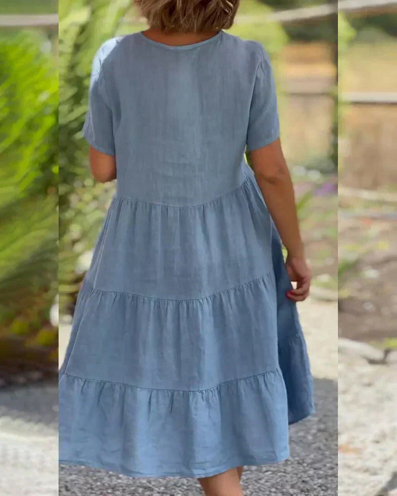 Bexley | Robe d’été décontractée à col en V | Maya Deauville