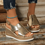 Baylie | Sandales Stylées Métalliques | Maya Deauville
