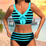 Lula® | Bikini rayé taille haute | Maya Deauville