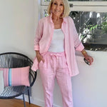 Martina | Ensemble Chemise et Pantalon en Lin et Coton | Maya Deauville