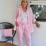 Martina | Ensemble Chemise et Pantalon en Lin et Coton | Maya Deauville