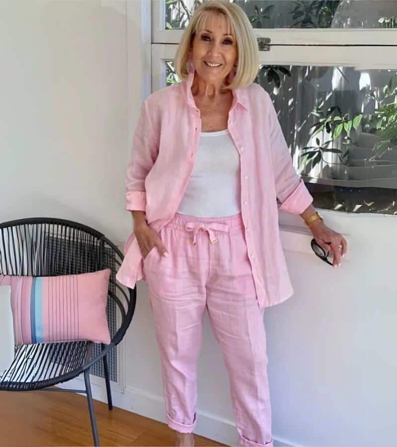 Martina | Ensemble Chemise et Pantalon en Lin et Coton | Maya Deauville