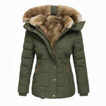 Olivia™ | Manteau d’hiver chaud doublé de fourrure | Maya Deauville