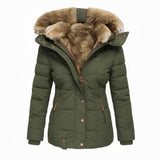 Olivia™ | Manteau d’hiver chaud doublé de fourrure | Maya Deauville