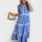 JULIANA | Robe midi avec motif chaîne | Maya Deauville