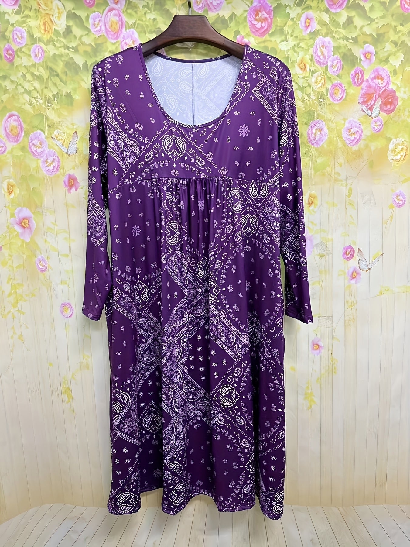 Elowen™ | Robe midi décontractée à manches longues | Maya Deauville