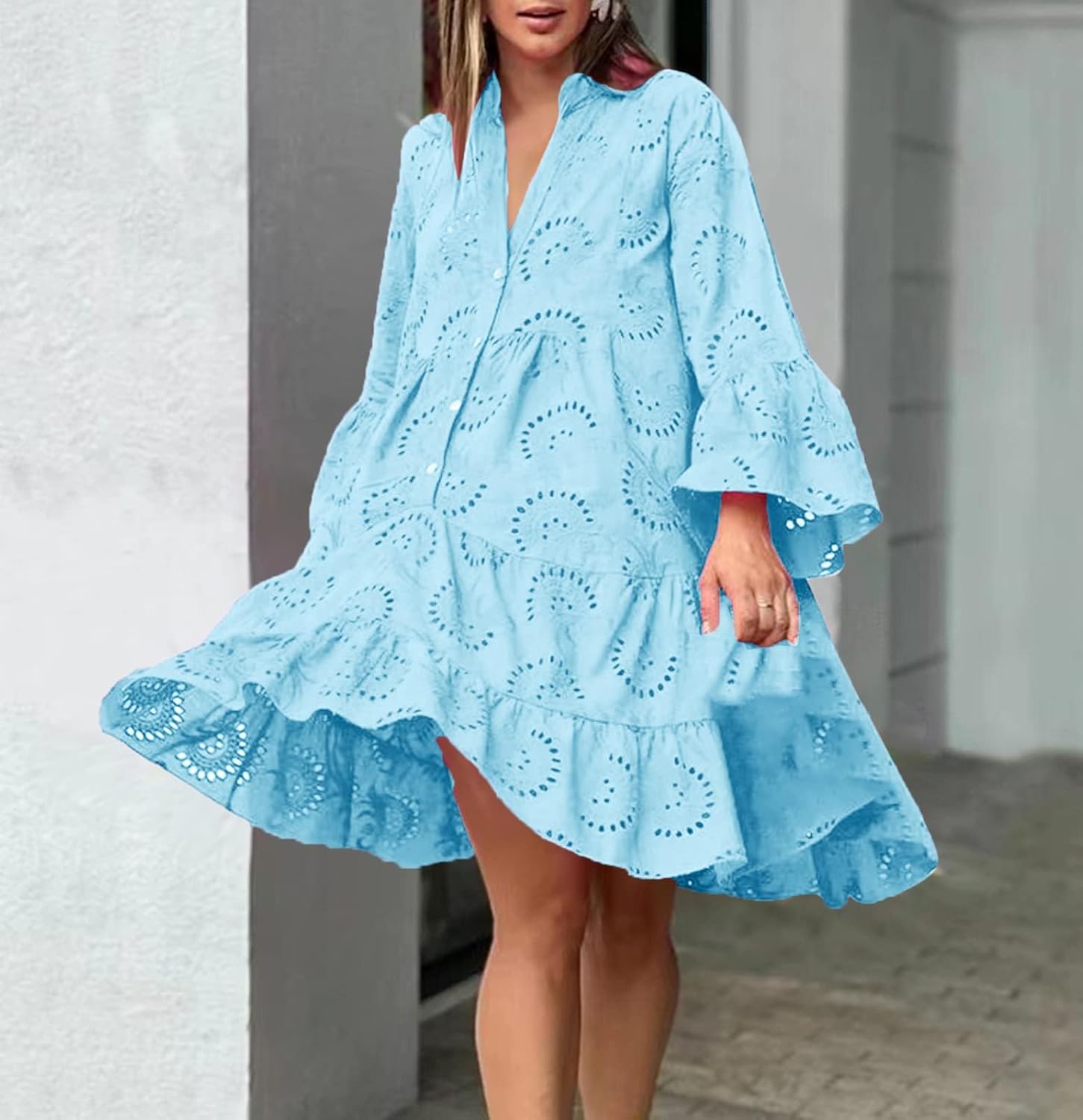 Lydia | Robe à œillets | Maya Deauville