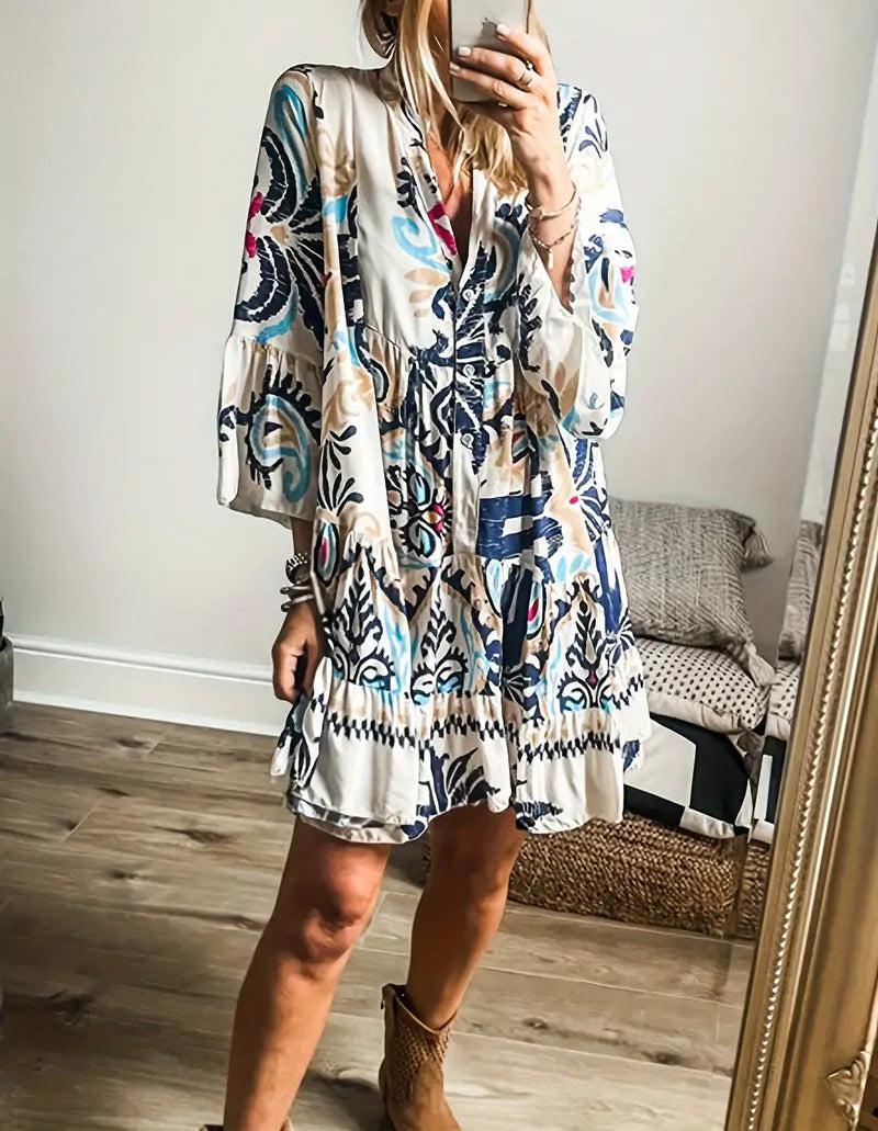 Veronique | Robe Tunique Bohémienne | Maya Deauville