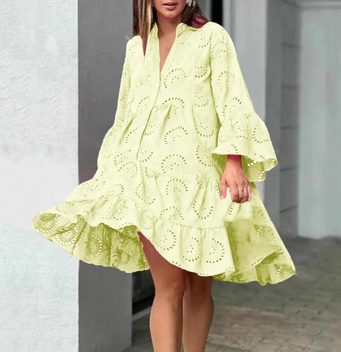 Lydia | Robe à œillets | Maya Deauville