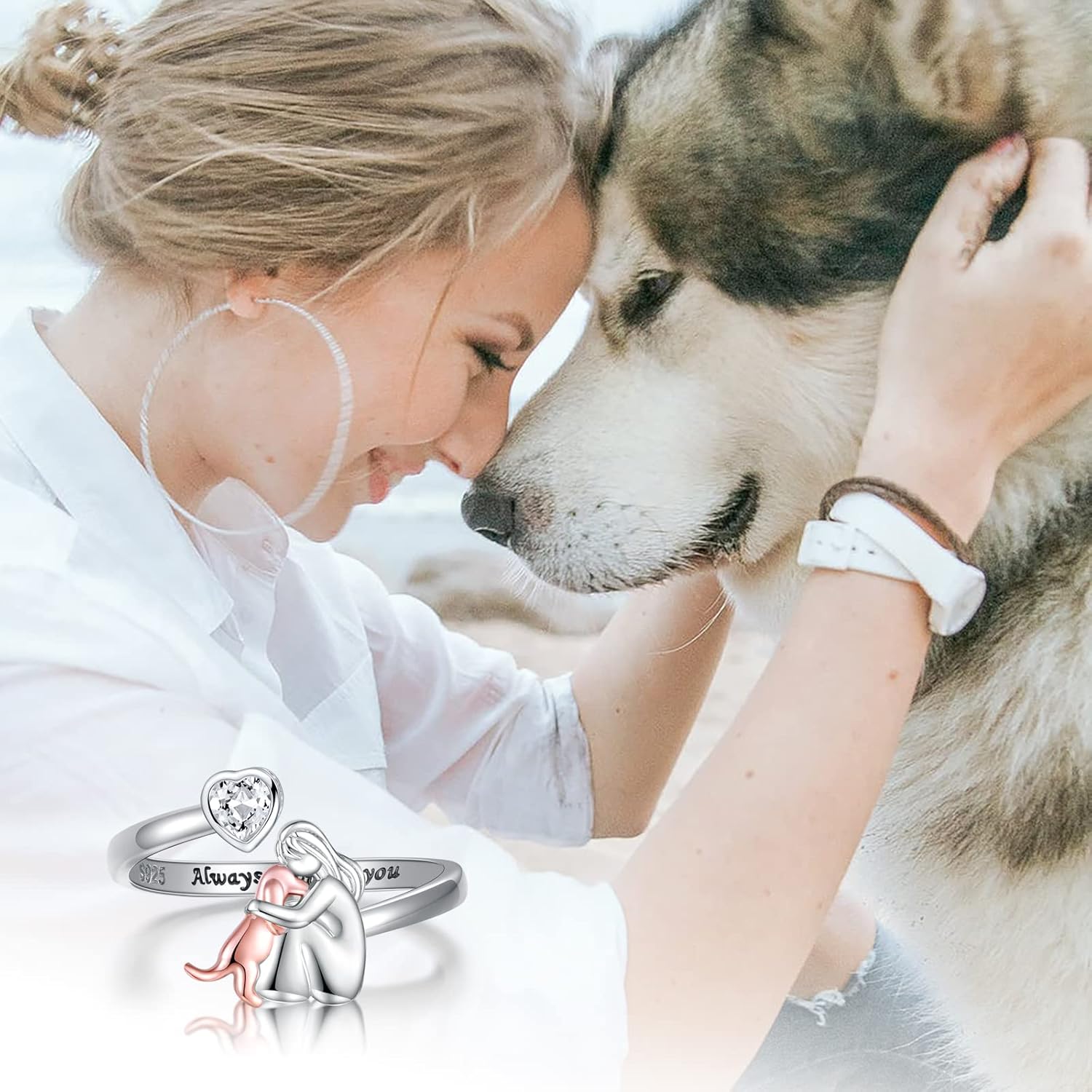 Anne™ – bague motif animaux (Rose) | Maya Deauville