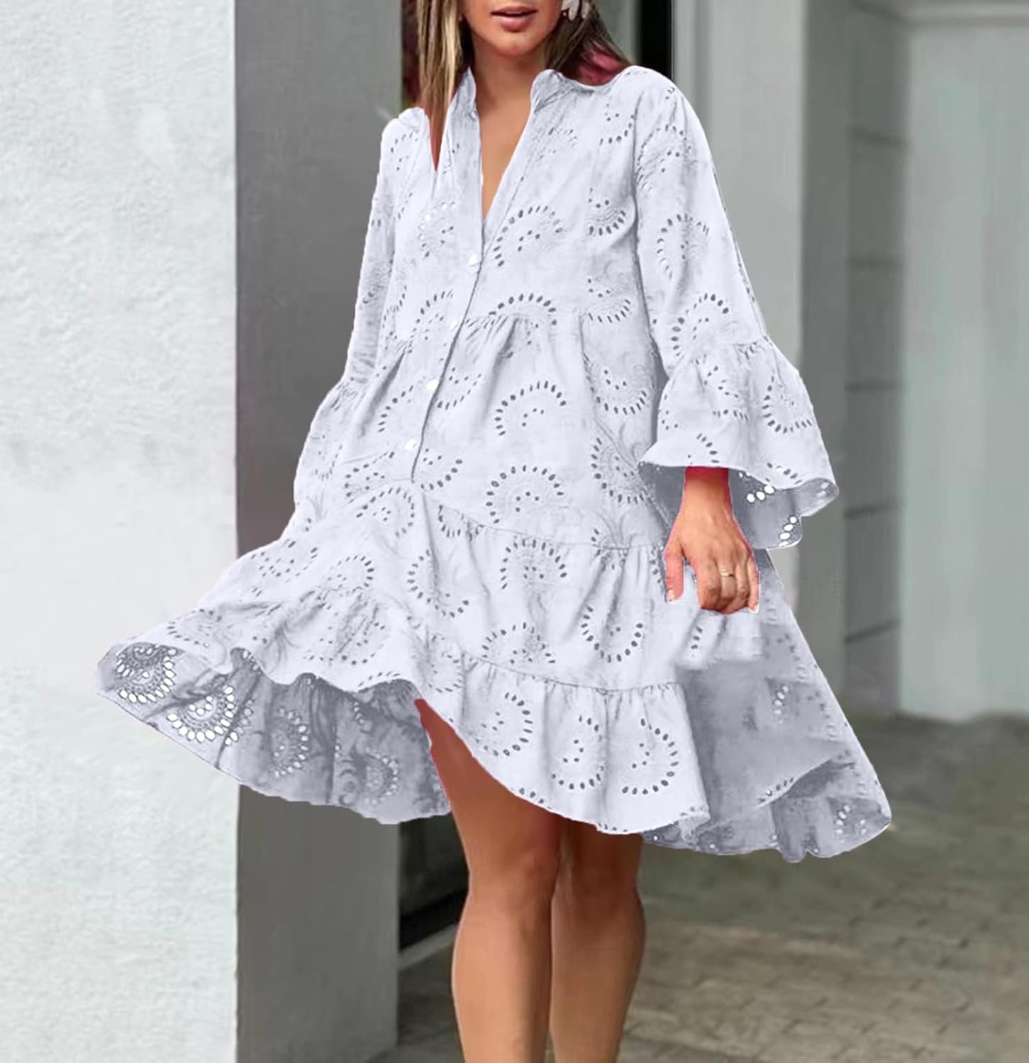 Lydia | Robe à œillets | Maya Deauville