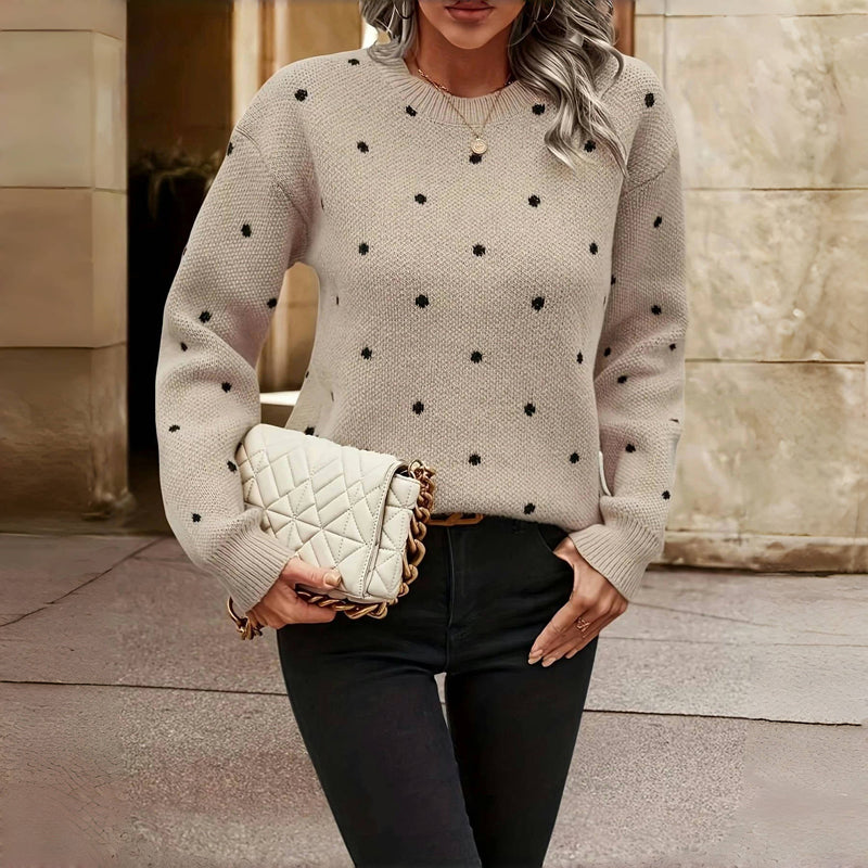 Noémie™ | Pull élégant à Pois | Maya Deauville