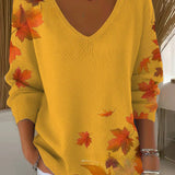 Béatrice – Pull coloré avec col en V | Maya Deauville