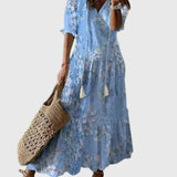 Amalia™ | Robe maxi d’été bohème vintage | Maya Deauville