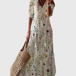 Amalia™ | Robe maxi d’été bohème vintage | Maya Deauville