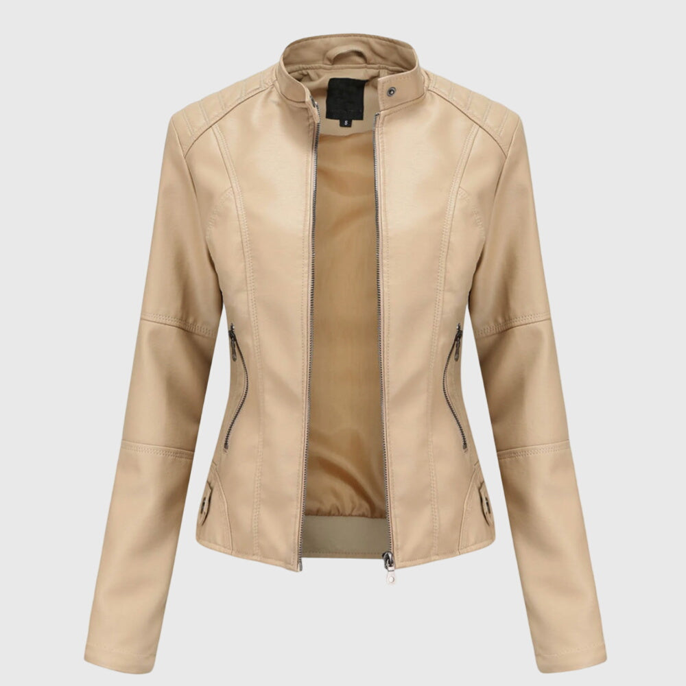Giorgina™ | Veste en Cuir Élégante pour Femmes | Maya Deauville