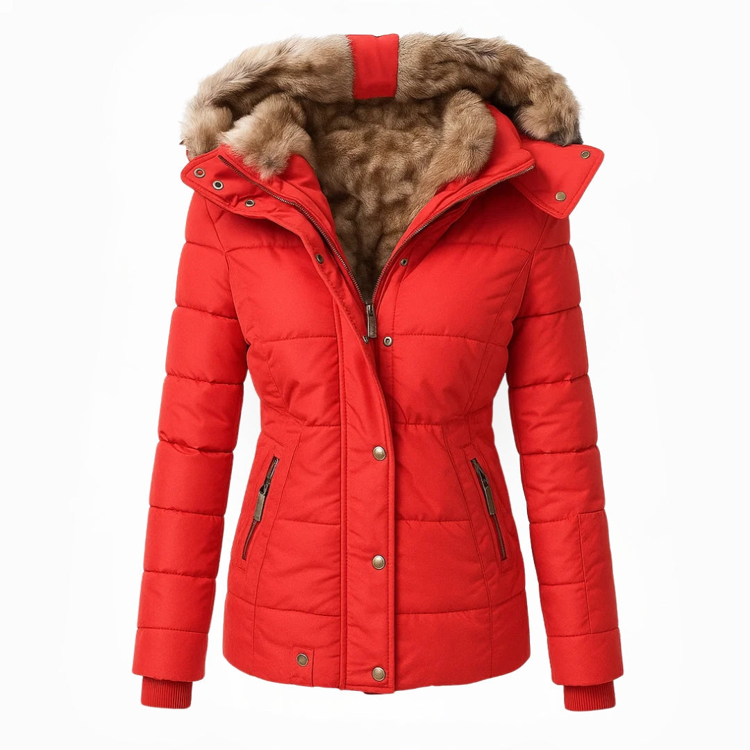 Olivia™ | Manteau d’hiver chaud doublé de fourrure | Maya Deauville