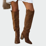 Bottes orthopédiques en cuir jusqu’au genou | Maya Deauville