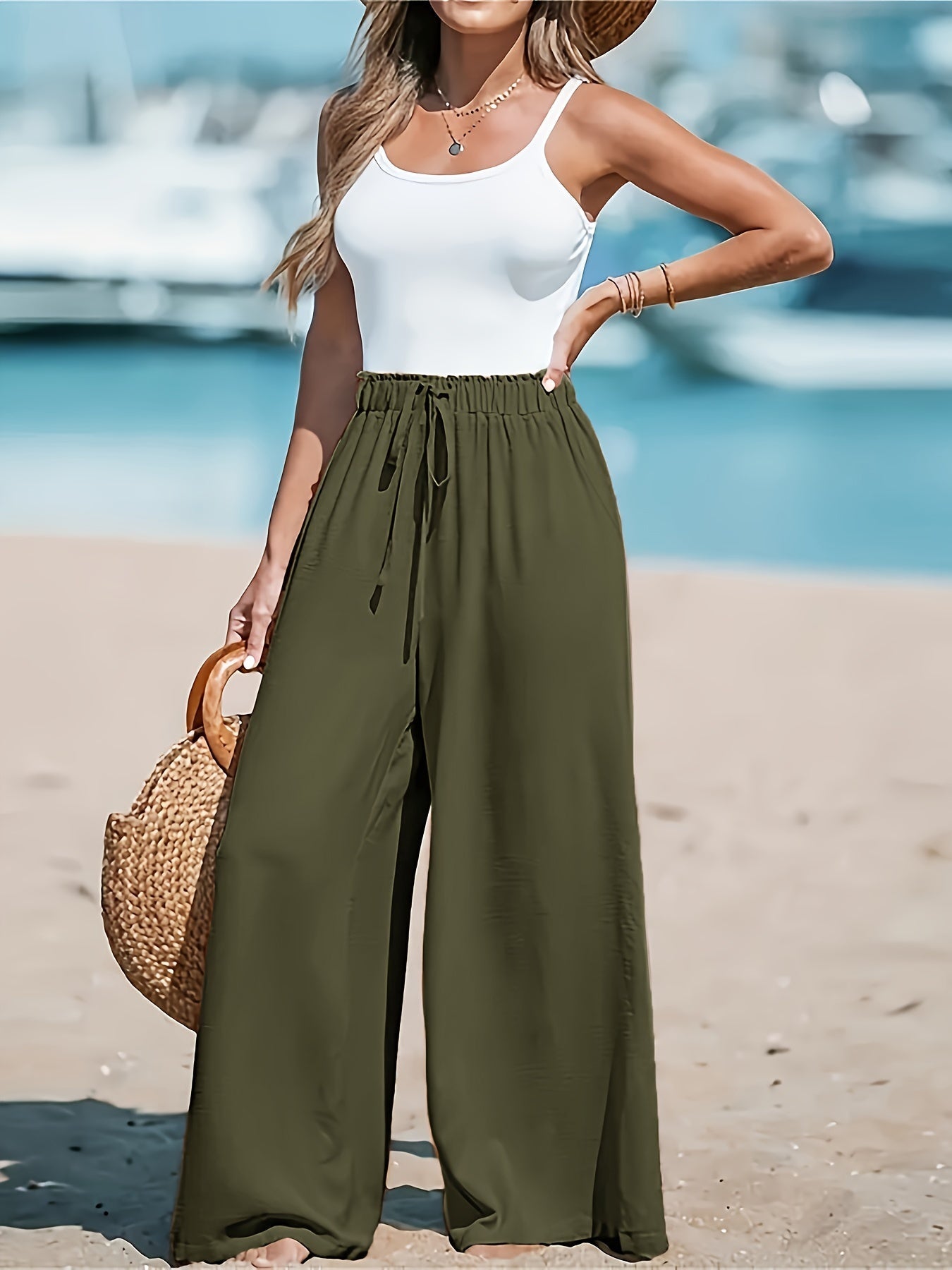 Gabriella™ | Pantalon large et léger | Maya Deauville