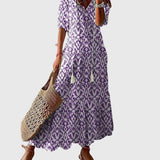 Amalia™ | Robe maxi d’été bohème vintage | Maya Deauville