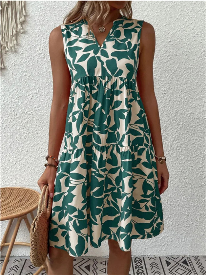 TASHA | Robe midi fluide épanouissante | Maya Deauville