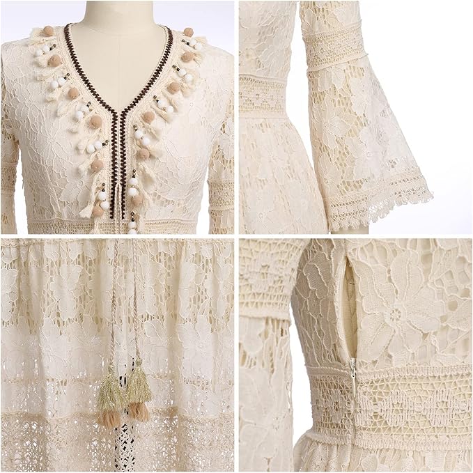 Amary™ | Robe bohème en dentelle | Maya Deauville
