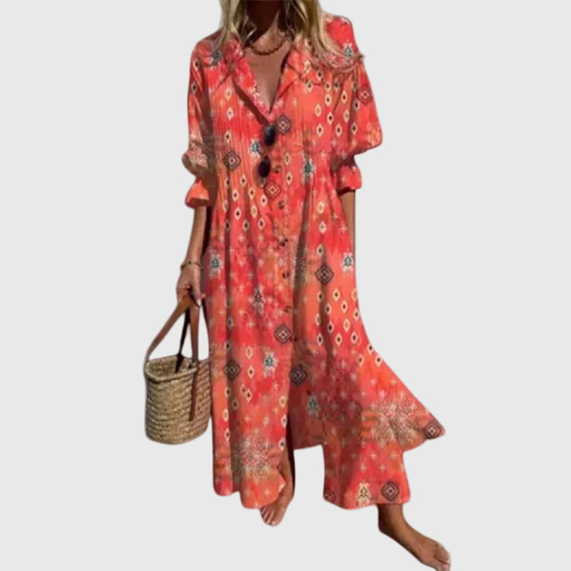 Zariah | Robe Maxi Bohémienne Élégante | Maya Deauville