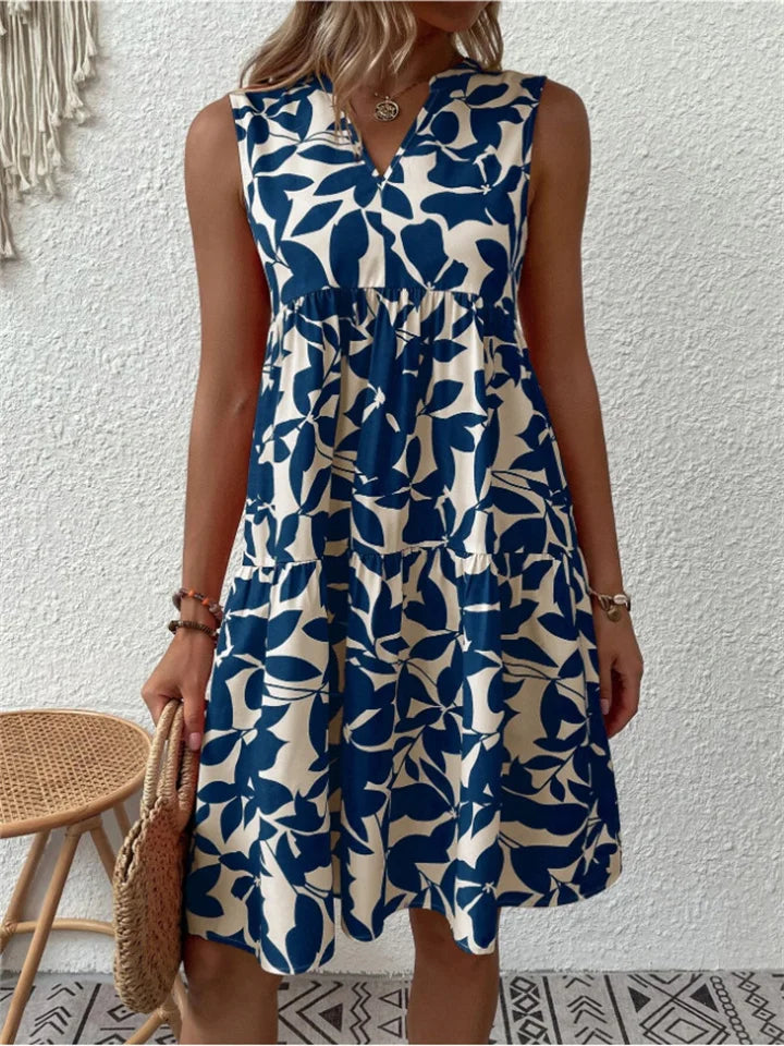 TASHA | Robe midi fluide épanouissante | Maya Deauville