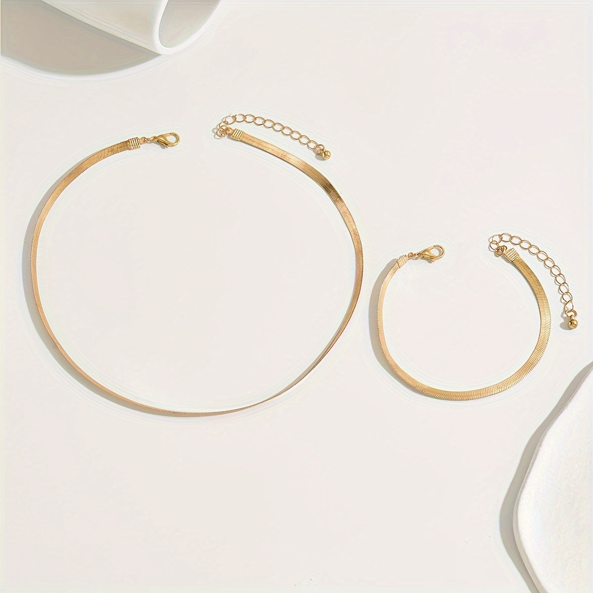 Hélène™ – Parure minimaliste élégante intemporelle | Maya Deauville