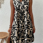 TASHA | Robe midi fluide épanouissante | Maya Deauville