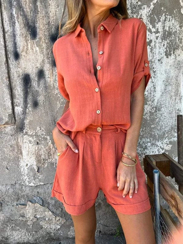 Melda | Ensemble Boutonné Aéré | Maya Deauville