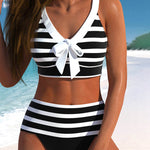 Lula® | Bikini rayé taille haute | Maya Deauville