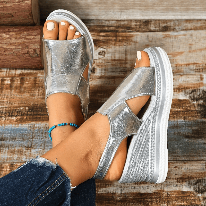 Baylie | Sandales Stylées Métalliques | Maya Deauville