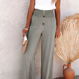 Riana | Pantalon Taille Haute Détendu | Maya Deauville