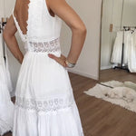 Circe | Robe Camisole en Dentelle à Col V | Maya Deauville