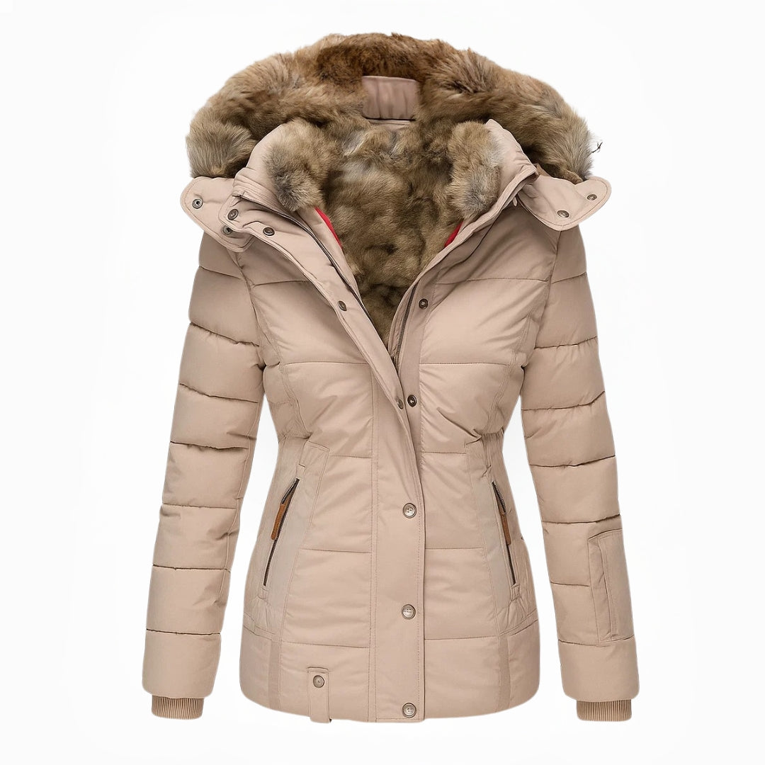 Olivia™ | Manteau d’hiver chaud doublé de fourrure | Maya Deauville
