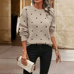 Noémie™ | Pull élégant à Pois | Maya Deauville